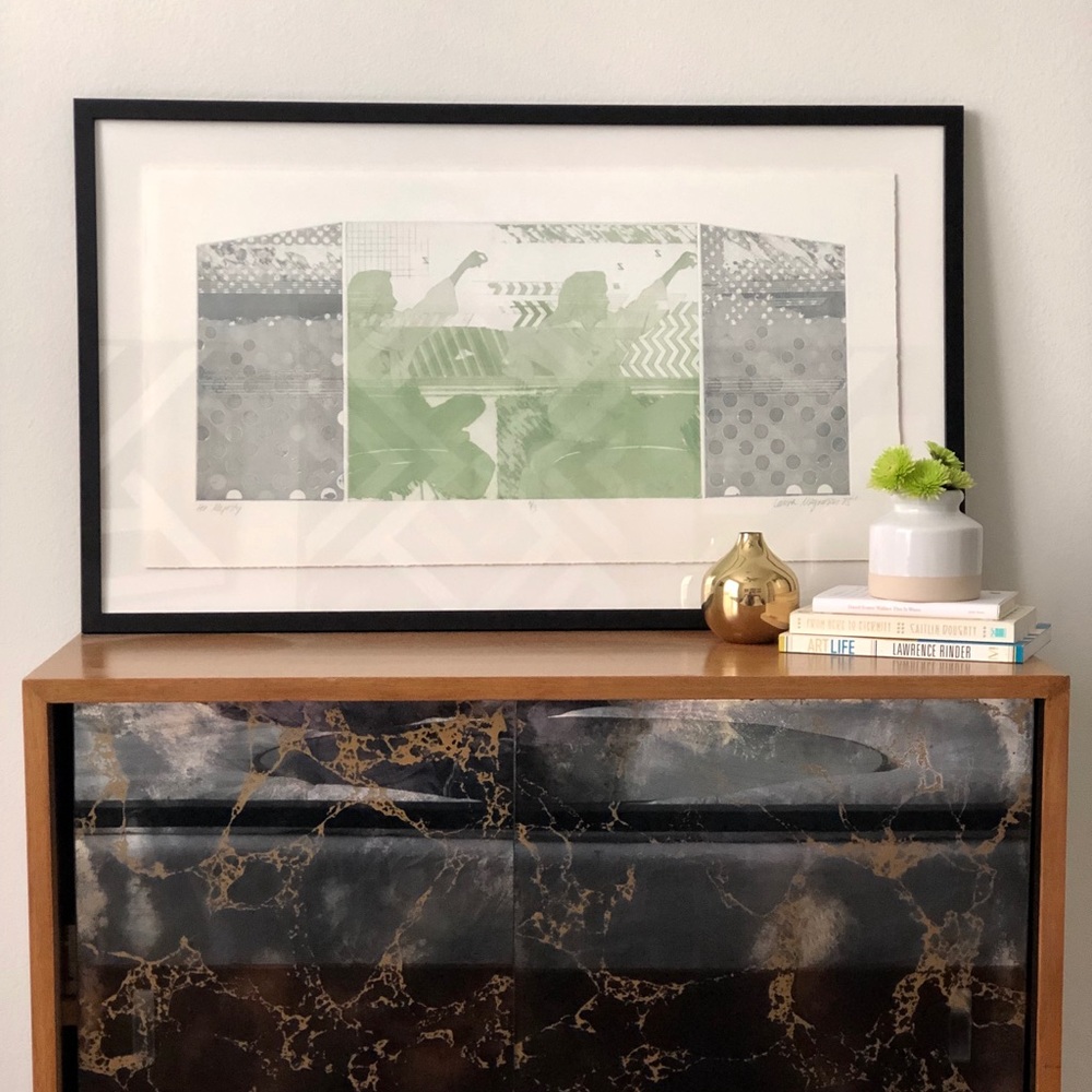 Original fine art print. Signed and dated